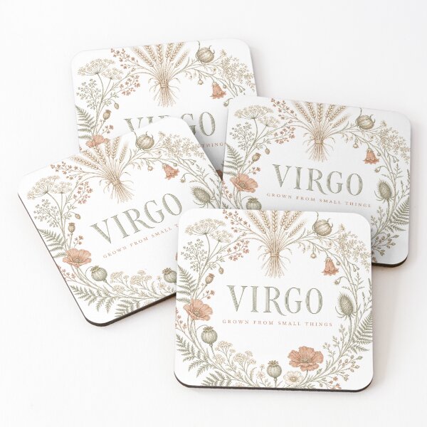 Item preview, Virgo Zodiac Sign Cottagecore Botanical Flower Wreath designed and sold by BoosterShop.