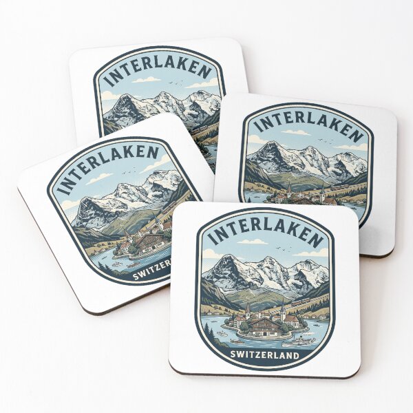 Item preview, Vintage Interlaken Switzerland Mountain Travel Badge designed and sold by k3rstman1.