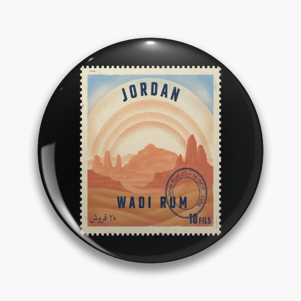 Item preview, Wadi Rum Jordan Desert Ridge Sandstone Stamp Sticker designed and sold by stickercuffs.