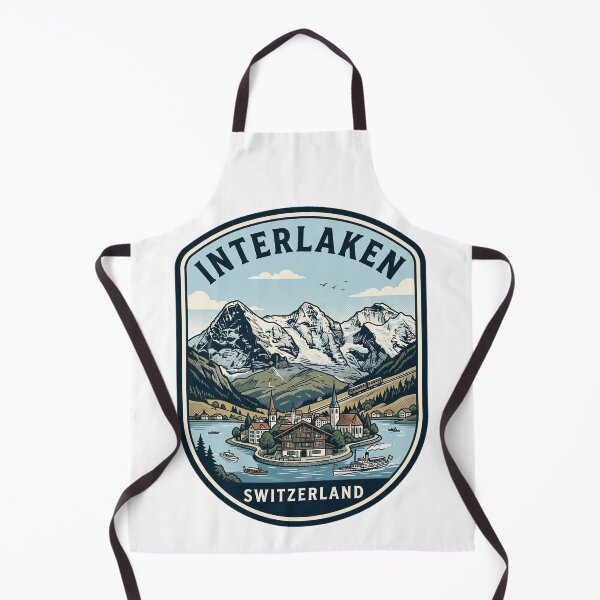 Item preview, Vintage Interlaken Switzerland Mountain Travel Badge designed and sold by k3rstman1.