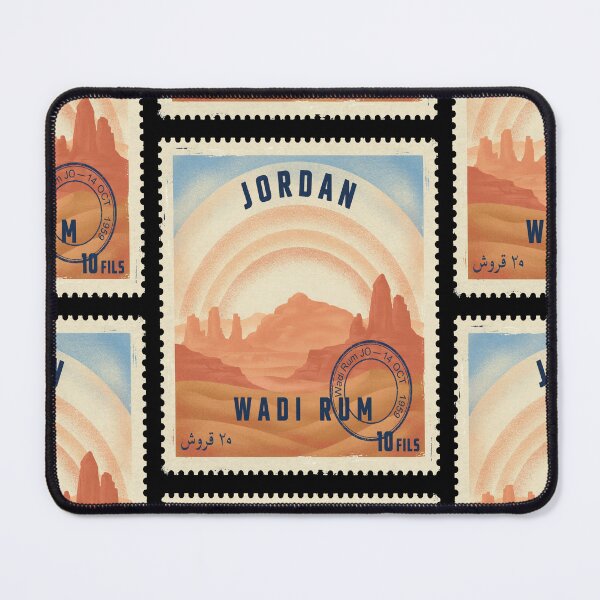 Item preview, Wadi Rum Jordan Desert Ridge Sandstone Stamp Sticker designed and sold by stickercuffs.