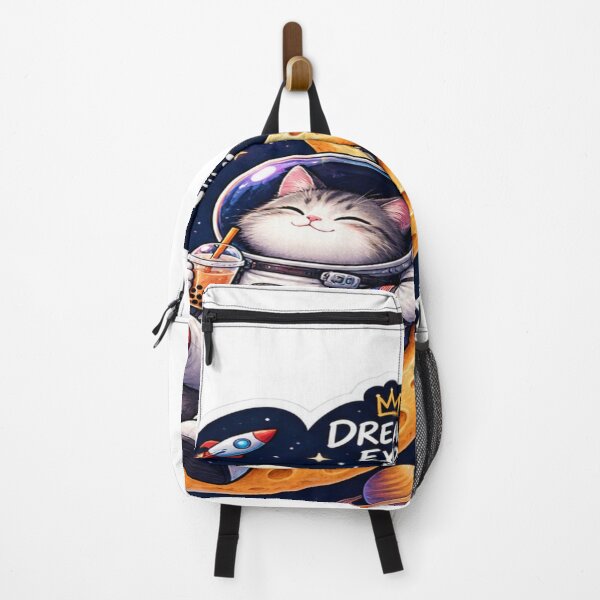Item preview, Dream Explore Repeat Space Cat Astronaut Sticker designed and sold by Genzfirevibes.