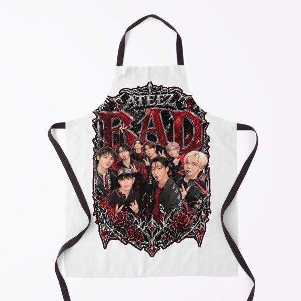 Item preview, ATEEZ BAD Track Classic Chain Crimson Vintage Sticker Pack Collage designed and sold by Valeree Store.