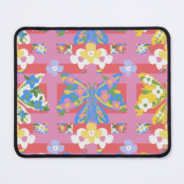 Item preview, Folk Floral Butterfly Love On Pink. designed and sold by SalsySafrano.