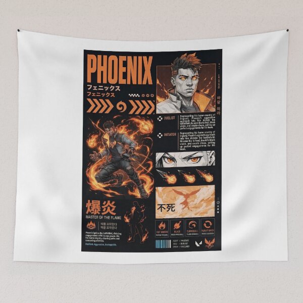 Item preview, Phoenix Valorant designed and sold by charleBinghaM.