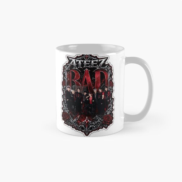 Artikelvorschau, Ästhetischer ATEEZ BAD Song Vintage Leder & Spitze Merch-Print entworfen und verkauft von Valeree Store.