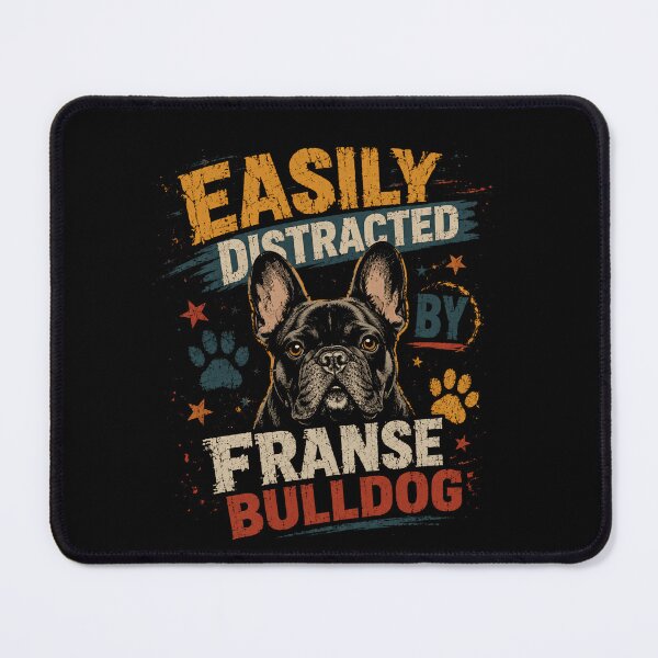 Item preview, Easily Distracted By Franse Bulldog Dog Lover Pet Parent Frenchie Owner designed and sold by RetroMini2026.