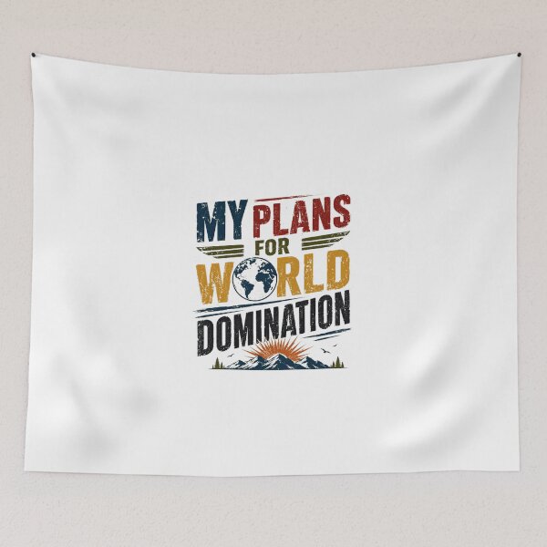Item preview, My Plans For World Domination Ambitious Traveler Global Explorer designed and sold by JonesFlora2025.