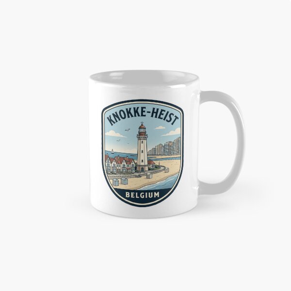 Item preview, Retro Knokke-Heist Belgium Coastal Lighthouse Travel Scene designed and sold by k3rstman1.