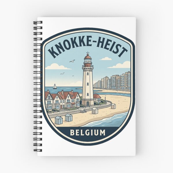 Artikelvorschau, Retro Knokke-Heist Belgien Küstenleuchtturm Reiseszene entworfen und verkauft von k3rstman1.