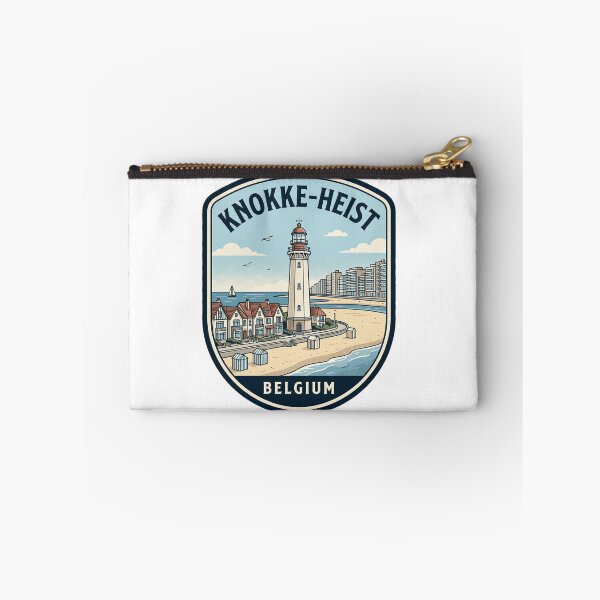Item preview, Retro Knokke-Heist Belgium Coastal Lighthouse Travel Scene designed and sold by k3rstman1.