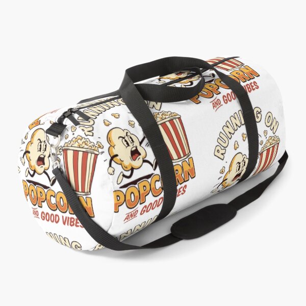 Item preview, Running On Popcorn And Good Vibes Vintage Cartoon Classic T-Shirt designed and sold by pawsome purrfect.