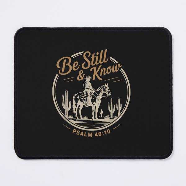 Item preview, Be Still & Know Cowboy Christian Western Bible Verse Jesus designed and sold by FrankIsabel.
