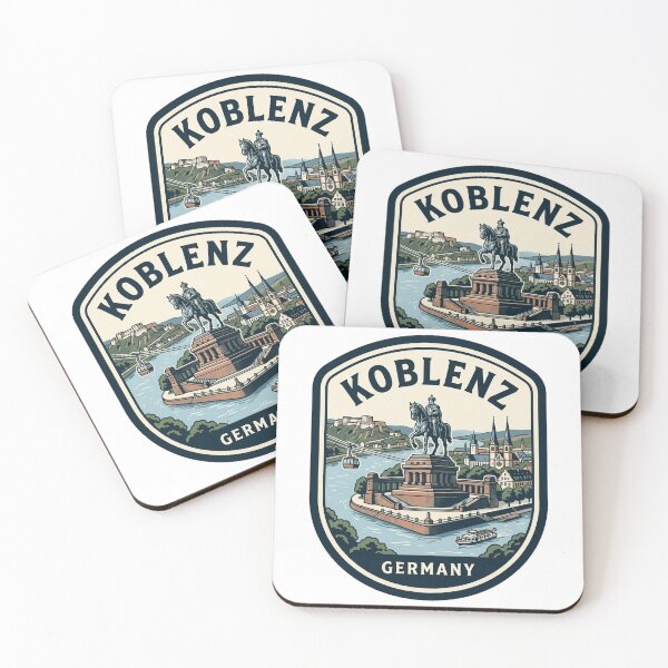 Item preview, Vintage Koblenz Germany Travel Poster Style Badge designed and sold by k3rstman1.