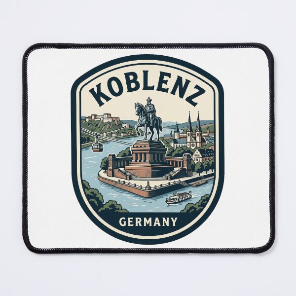Item preview, Vintage Koblenz Germany Travel Poster Style Badge designed and sold by k3rstman1.