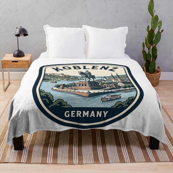 Item preview, Vintage Koblenz Germany Travel Poster Style Badge designed and sold by k3rstman1.