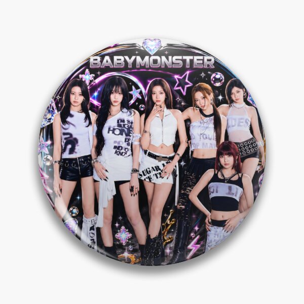 Item preview, Pretty BABYMONSTER Sugar Honey Ice Tea Butterfly Collage Sticker designed and sold by Valereekmerch.