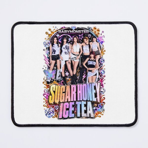 Item preview, Pretty BABYMONSTER Sugar Honey Ice Tea Butterfly Collage Sticker designed and sold by Valereekmerch.