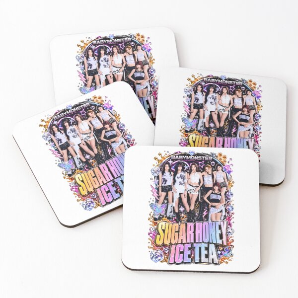 Item preview, Pretty BABYMONSTER Sugar Honey Ice Tea Butterfly Collage Sticker designed and sold by Valereekmerch.