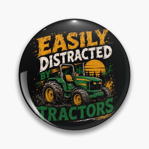 Item preview, Easily Distracted By Tractors Farming Farmer Agriculture Lover designed and sold by RetroMini2026.