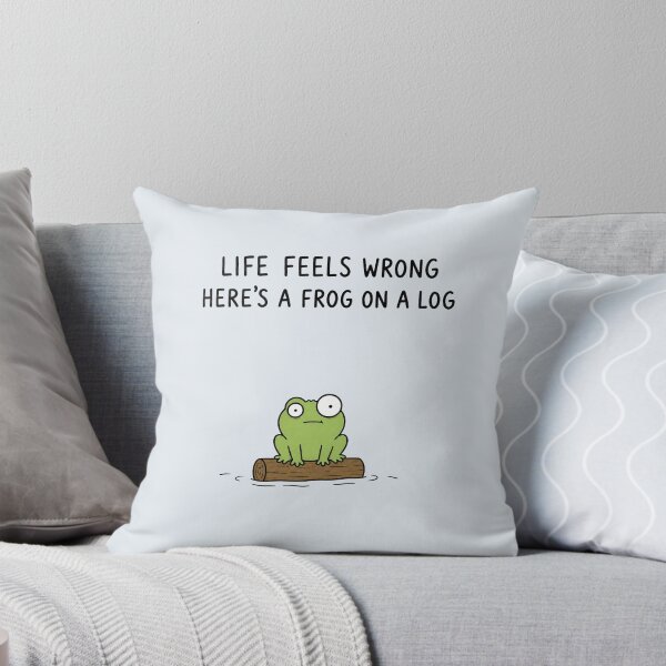 Item preview, Life Feels Wrong Frog Meme Funny Cute Animal Humor designed and sold by MonkiFlipp.