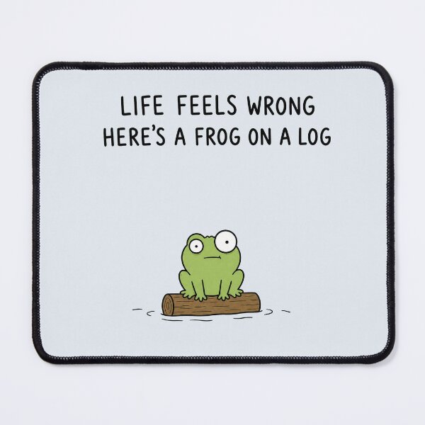 Item preview, Life Feels Wrong Frog Meme Funny Cute Animal Humor designed and sold by MonkiFlipp.