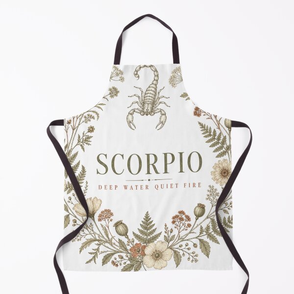 Item preview, Scorpio Zodiac Sign Cottagecore Botanical Flower Wreath designed and sold by BoosterShop.
