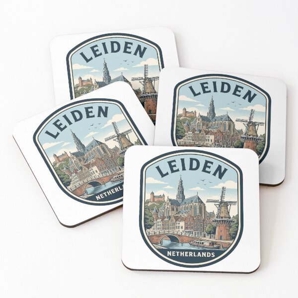 Item preview, Vintage Leiden Netherlands Travel Badge Windmill Canal designed and sold by k3rstman1.