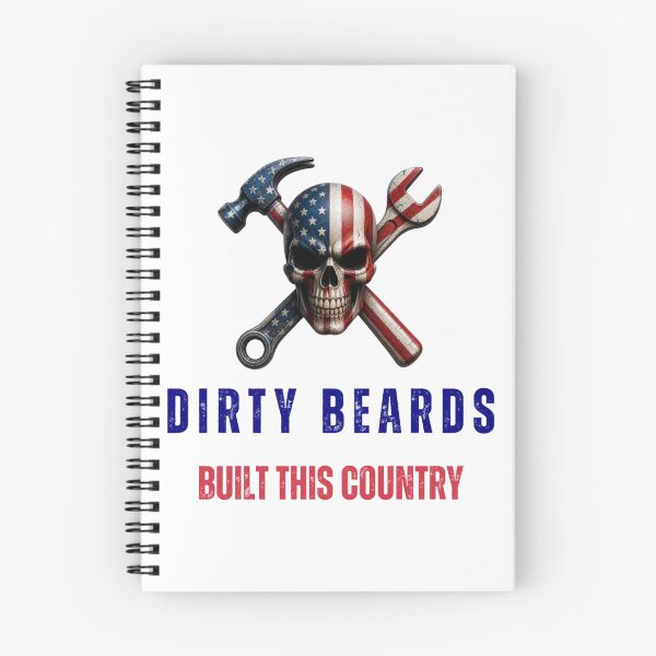 Item preview, dirty beards built this country skull designed and sold by OrlandoRivera1.