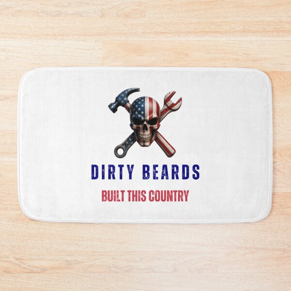 Item preview, dirty beards built this country skull designed and sold by OrlandoRivera1.
