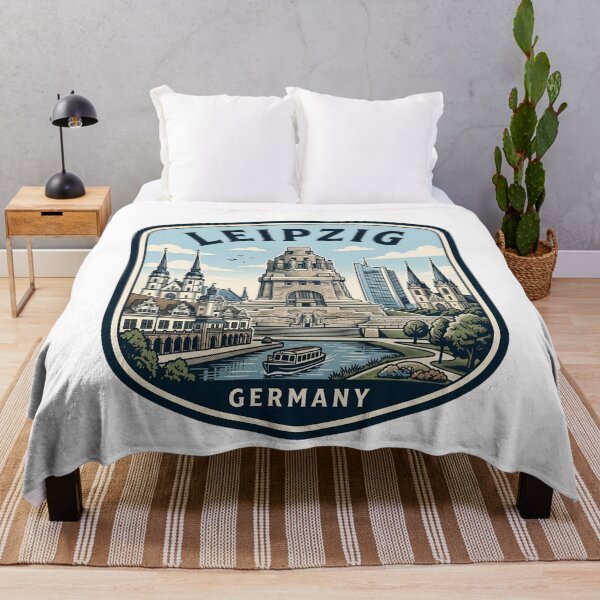 Item preview, Vintage Leipzig Germany Skyline Landmark Badge designed and sold by k3rstman1.