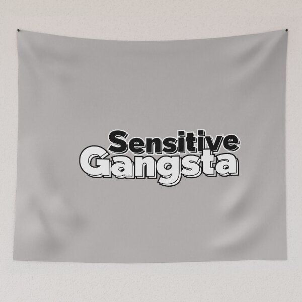 Item preview, Sensitive Gangsta Tough Guy with Feelings.Funny Urban Quote Comfort Colors designed and sold by GreggRoss.