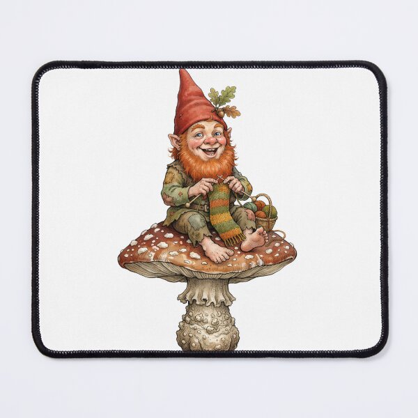 Item preview, Mushroom Gnome – Whimsical Fantasy Cottagecore Garden Art designed and sold by Kayshies8120.