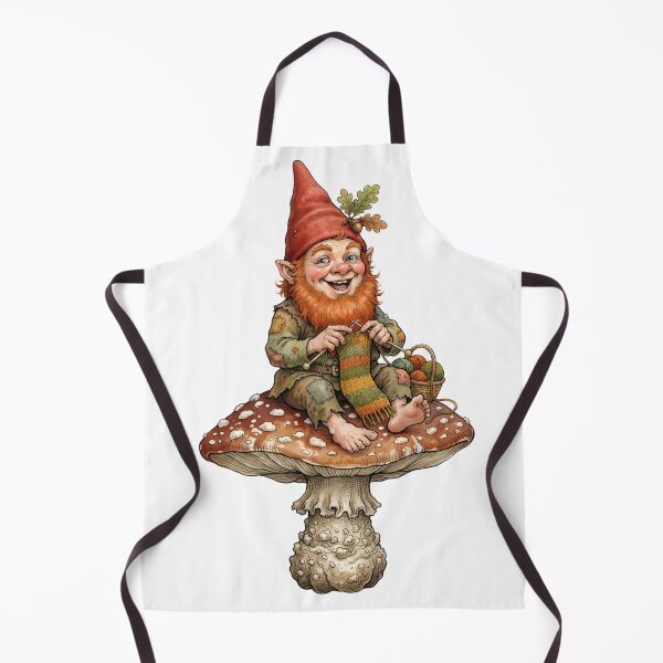 Item preview, Mushroom Gnome – Whimsical Fantasy Cottagecore Garden Art designed and sold by Kayshies8120.