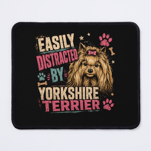 Item preview, Easily Distracted By Yorkshire Terrier Dog Owner Pet Lover designed and sold by RetroMini2026.