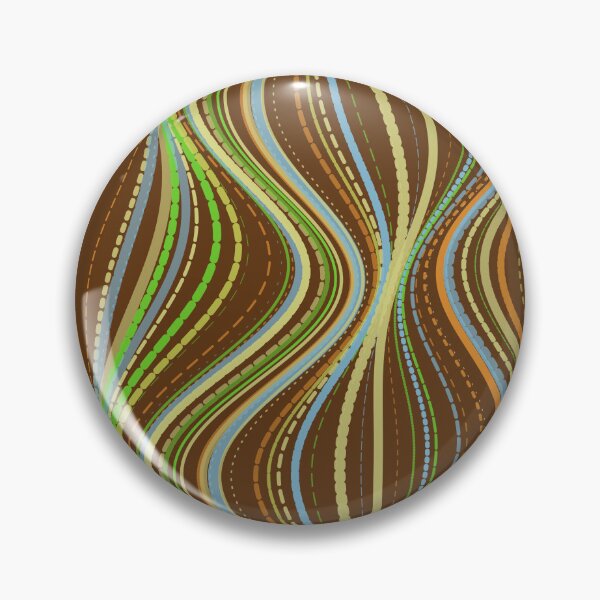 Item preview, Abstract Earthy Retro Wavy Flow Pattern designed and sold by GraphyLab.
