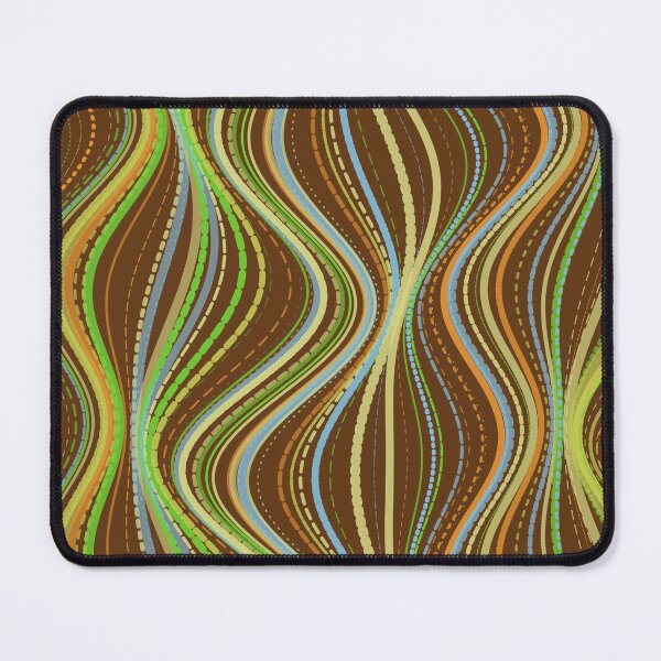 Item preview, Abstract Earthy Retro Wavy Flow Pattern designed and sold by GraphyLab.