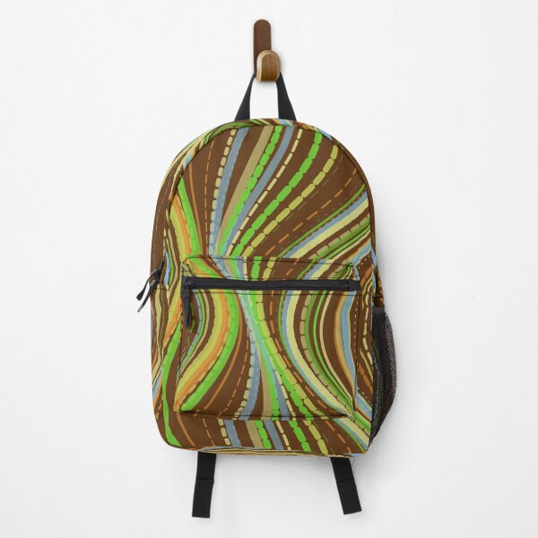 Item preview, Abstract Earthy Retro Wavy Flow Pattern designed and sold by GraphyLab.