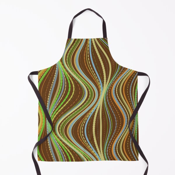 Item preview, Abstract Earthy Retro Wavy Flow Pattern designed and sold by GraphyLab.