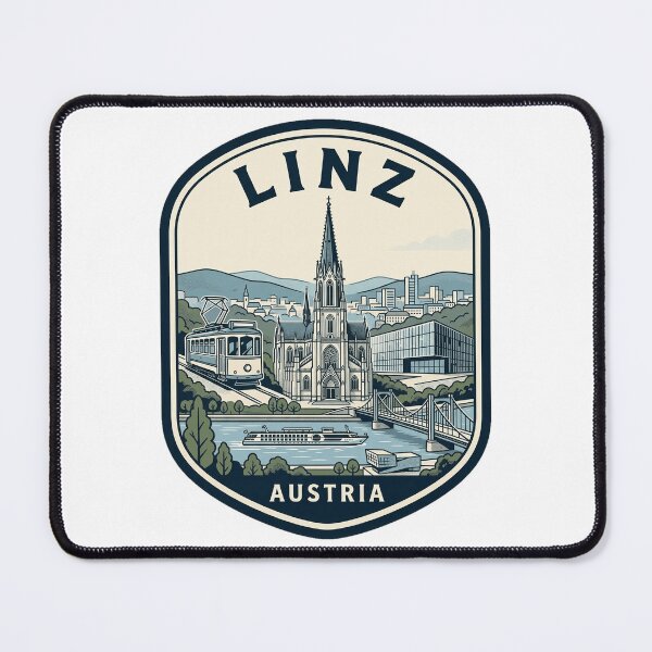 Item preview, Linz Austria Mariendom Cathedral Vintage Travel Badge designed and sold by k3rstman1.