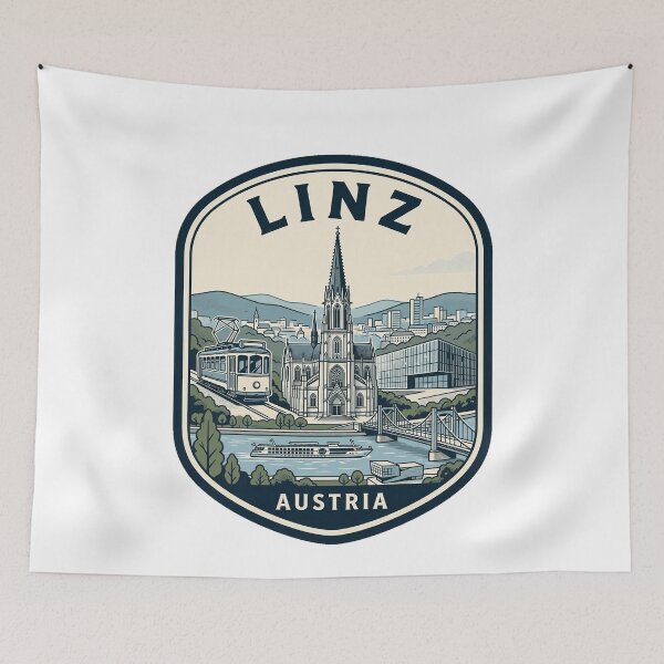 Item preview, Linz Austria Mariendom Cathedral Vintage Travel Badge designed and sold by k3rstman1.