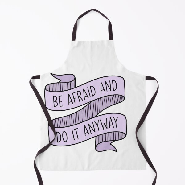 Item preview, Be Afraid And Do It Anyway Lavender Ribbon Courage Quote designed and sold by raedattia.