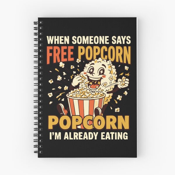 Item preview, When Someone Says Free Popcorn Funny Retro Mascot Classic T-Shirt designed and sold by pawsome purrfect.