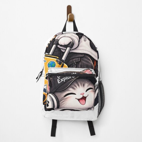 Item preview, Catch Flights Not Feelings Travel Cat Sticker designed and sold by Genzfirevibes.