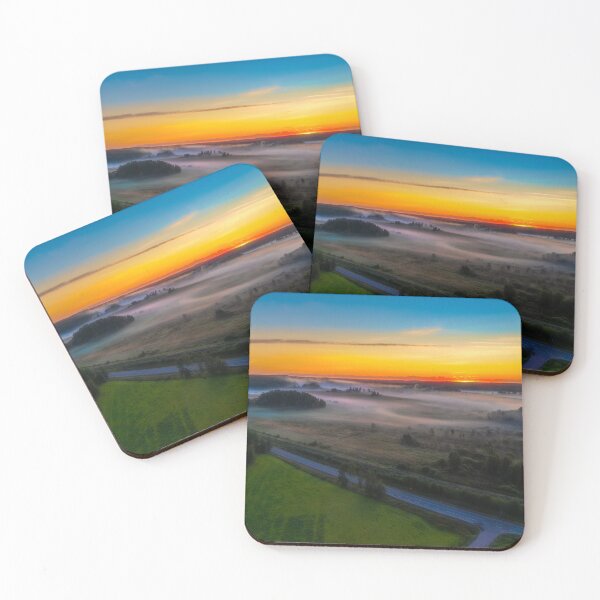 Item preview, Serene Sunrise Over Misty Fields designed and sold by Veikko  Suikkanen.