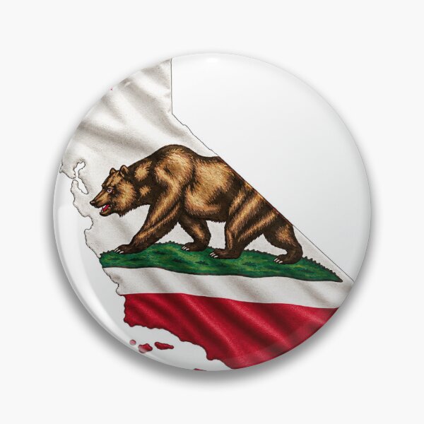 Item preview, Minimal California State Flag Map Sticker Design designed and sold by FunPurchase.