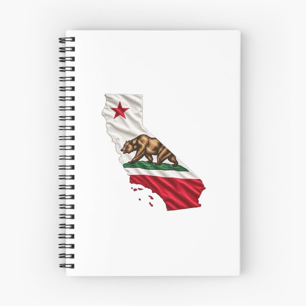 Item preview, Minimal California State Flag Map Sticker Design designed and sold by FunPurchase.