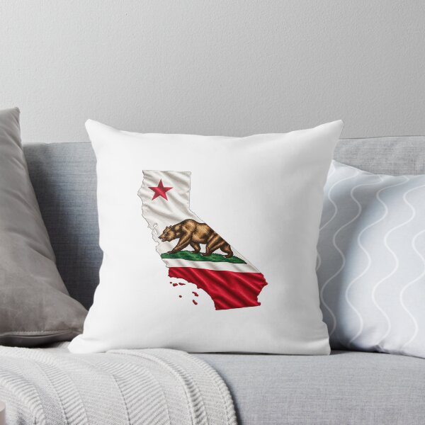Item preview, Minimal California State Flag Map Sticker Design designed and sold by FunPurchase.