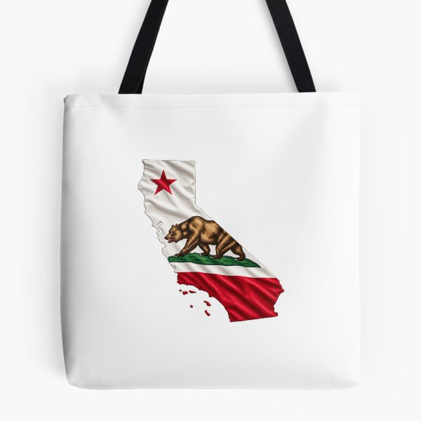 Item preview, Minimal California State Flag Map Sticker Design designed and sold by FunPurchase.