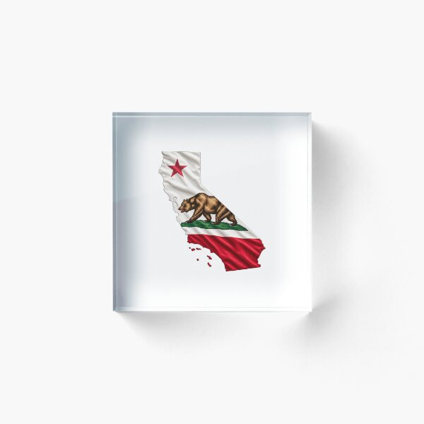 Item preview, Diseño minimalista de pegatina con el mapa de la bandera del estado de California designed and sold by FunPurchase.